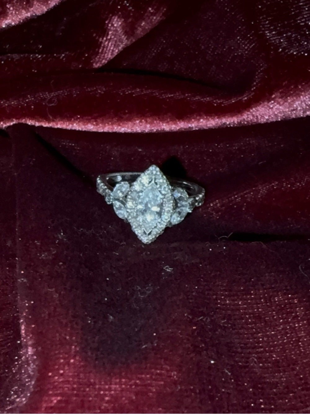 Sterling Silver 1 Carat Marquise Ring